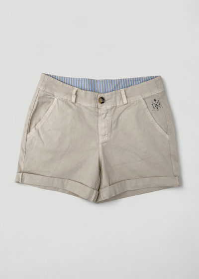 Beige Vacay Shorts
