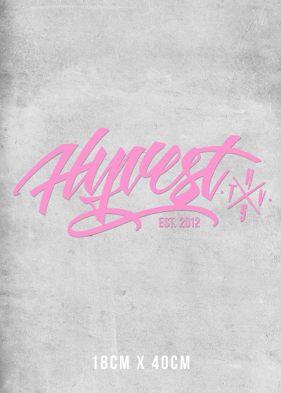 Plott Aufkleber Rosa 18x40