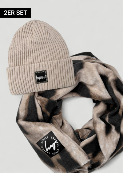 Animal Beige Schal Bundle