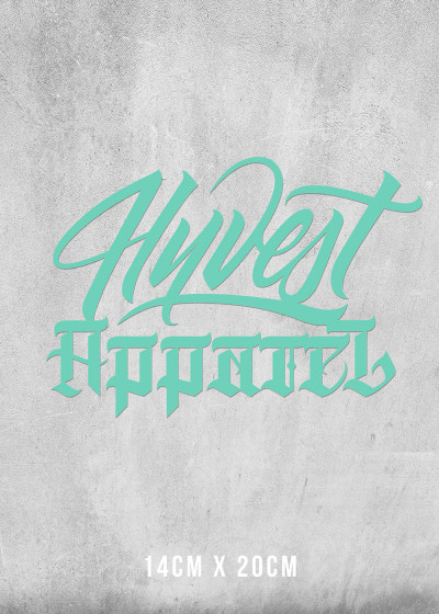 Plott Aufkleber Mint 14x20