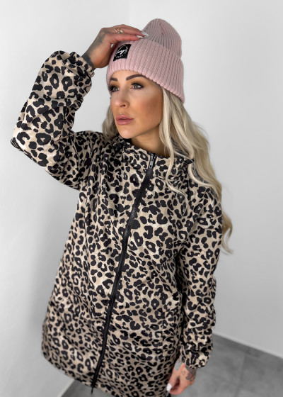 Leopard Beige Wendeparka