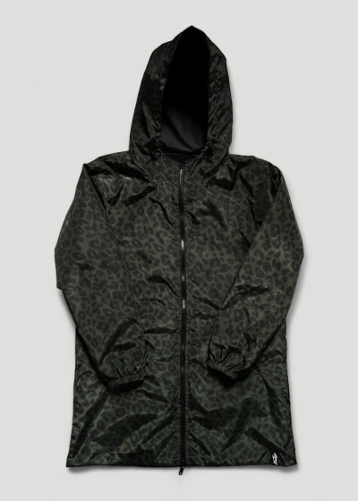 Leopard Olive Wendeparka