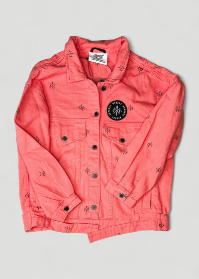 Candy Coral Oversized Jeansjacket