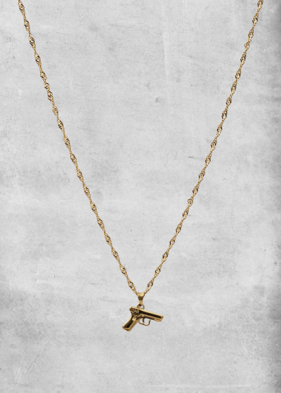 Gun Fire Necklace gold