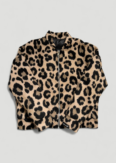 Statement Premium Bomber Leo Pattern