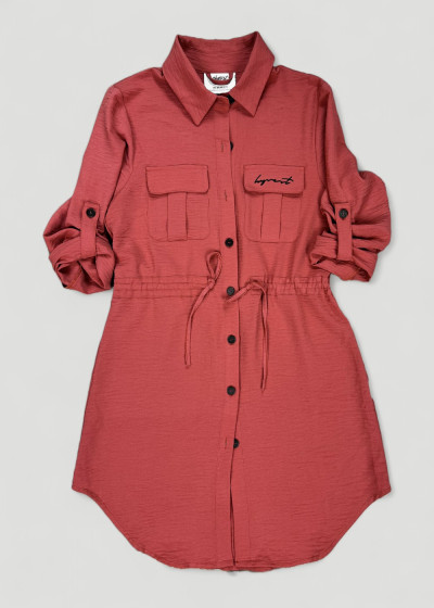 Spicy Red Long Blouson