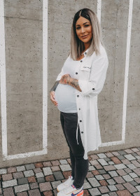 Spark White Long Blouson Spark White Long Blouson