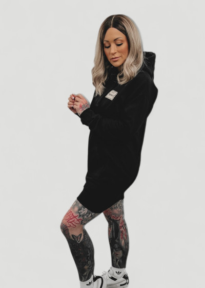 CCP Hoodie Dress Black