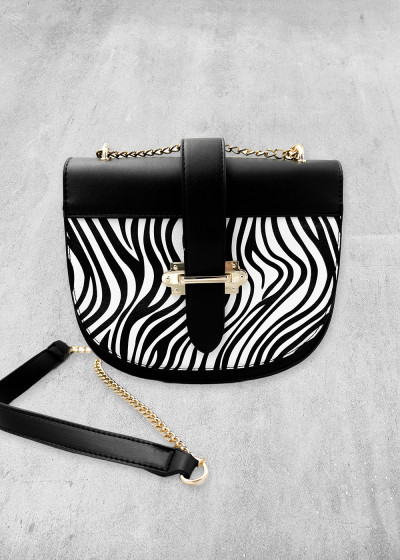 Zebra Glam Bag
