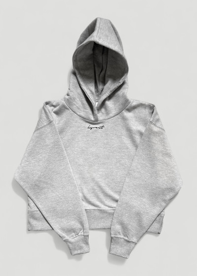 Boxy Hoodie Cold Grey