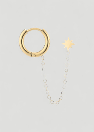 Star Chain Ear Duo gold