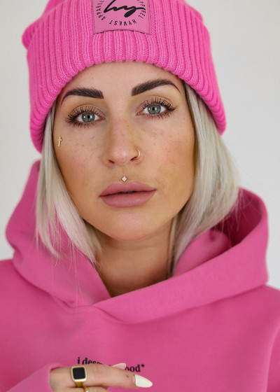 Beanie Big Mattes Pink