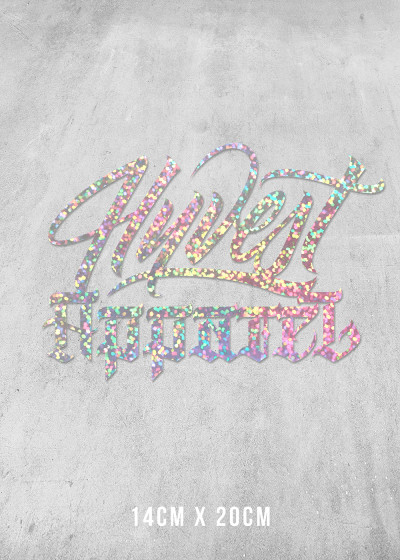 Plott Aufkleber Holo Glitzer 14x20