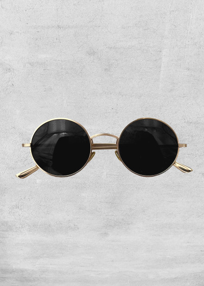 Sunglasses Round Gold