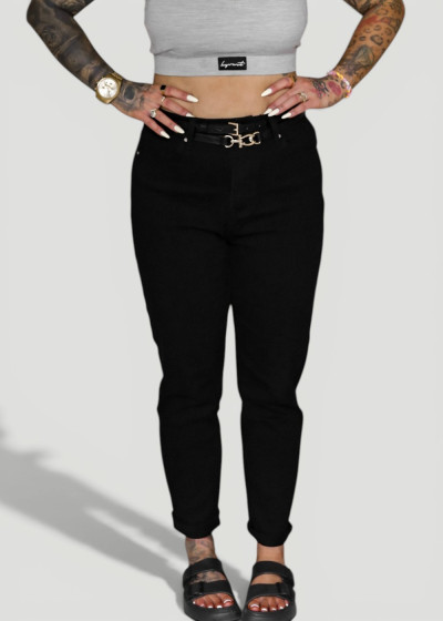 Mom Jeans True Black