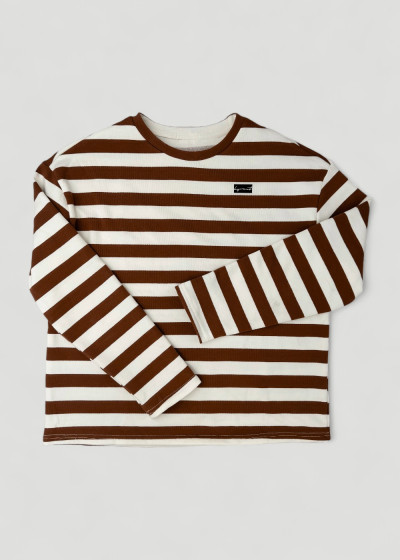 Striped Coffee Sweater